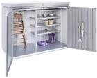 Biohort Gartenschrank 160 160,5 x 70,5 cm quarz-grau; metallic
