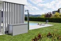 Biohort Gartenbox 160 160 x 70 cm quarz-grau; metallic Aufgewahrungsbox Garten