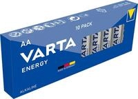 VARTA Batterie Alkaline Energy AA; Mignon; LR6 1,5 V/2.800 mAh, 10 St. Packung,