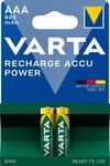 VARTA Akku Power AAA; Micro; HR03 1,2 V/800 mAh, 2 St. Blister, 56703101402
