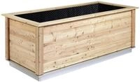 KGT Holz-Hochbeet Woody 0,99 x 2,14 x 0,79 m Typ 210 natur F&uuml;llmenge 1.400 l