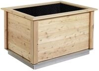 KGT Holz-Hochbeet Woody 0,99 x 1,31 x 0,79 m Typ 130 natur F&uuml;llmenge 800 l