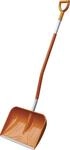 Cemo Schneeschieber 560 x 360 mm, mit D-Griff und doppelt gebogenem Stiel, aus GFK,