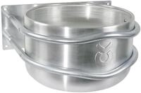 KERBL Futtertrog 18 l Aluminium, Wandmontage, f&uuml;r Pferde, 32495
