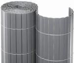 NOOR Sichtschutzmatte PVC silber 1 x 3 m Sichtschutz Kunststoff