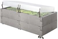 JUWEL Hochbeet "Timber Anzucht-Set 2 in 1" 130 x 52 x 60 cm f&uuml;r die fr&uuml;he