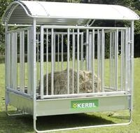 KERBL Heuraufe 2,12 x 2,50 x 2,12 m, 12 Fresspl&auml;tze, f&uuml;r Pferde,