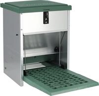 Futterautomat 5 kg mit Trittklappe, Metall, f&uuml;r H&uuml;hner, 810