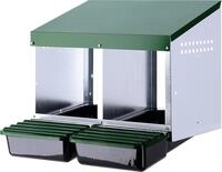 KERBL Legenest 2 Legepl&auml;tze 52 x 43,5 x 53 cm, Kunststoff; Metall, 73134