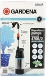 GARDENA Regenfasspumpe 4700/2 inox automatic 15 cm silber; schwarz 2,3 bar 01766-61