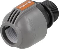 GARDENA Sprinklersystem Verbinder Quick&Easy 25 mm x 1" AG Schlauchverbinder...