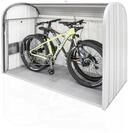 Biohort Gartenschrank 190 190 x 97 cm silber-metallic zur Aufbewahrung