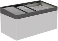Biohort Fr&uuml;hbeetaufsatz f&uuml;r Hochbeet 2x1 200 x 101 cm dunkelgrau; metallic
