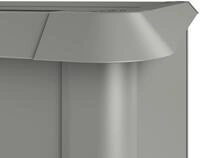Biohort Schneckenschutz f&uuml;r Hochbeet 1x1 110 x 110 cm quarz-grau; metallic