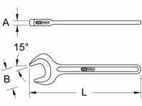 KS TOOLS 963.7153, Ks Tools BRONZEplus Einmaulschlüssel 13 mm [Hersteller-Nr.