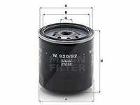 MANN-FILTER W920/82, Mann-filter Ölfilter [Hersteller-Nr. W920/82] für Isuzu,...