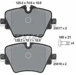 Textar Bremsbelagsatz, Scheibenbremse [Hersteller-Nr. 2561701] f&uuml;r BMW, Mini, Toyota