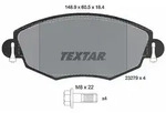 Textar Bremsbelagsatz, Scheibenbremse [Hersteller-Nr. 2327904] f&uuml;r Ford, Jaguar