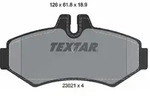 Textar Bremsbelagsatz, Scheibenbremse [Hersteller-Nr. 2302101] f&uuml;r Puch,