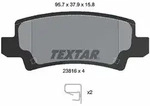 Textar Bremsbelagsatz, Scheibenbremse [Hersteller-Nr. 2381601] f&uuml;r Toyota