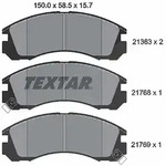 Textar Bremsbelagsatz, Scheibenbremse [Hersteller-Nr. 2136301] f&uuml;r Citro&euml;n,