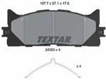 Textar Bremsbelagsatz, Scheibenbremse [Hersteller-Nr. 2435001] f&uuml;r Lexus, Toyota
