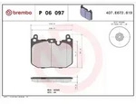 Brembo Bremsbelagsatz, Scheibenbremse [Hersteller-Nr. P06097] f&uuml;r Mini, BMW