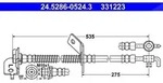 Ate Bremsschlauch vorne links [Hersteller-Nr. 24.5286-0524.3] f&uuml;r Hyundai, Kia