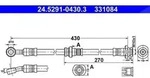 Ate Bremsschlauch [Hersteller-Nr. 24.5291-0430.3] f&uuml;r Opel, Vauxhall, Suzuki, Subaru