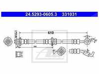 Ate Bremsschlauch [Hersteller-Nr. 24.5293-0605.3] für Nissan