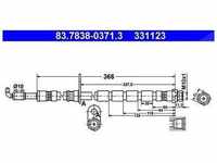 Ate Bremsschlauch [Hersteller-Nr. 83.7838-0371.3] für Ford