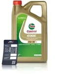 Castrol 5 L EDGE 0W-30 LL + &Ouml;lwechsel-Anh&auml;nger [Hersteller-Nr. 15FEFC]