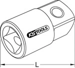 Ks Tools 3/8 Reduzieradapter, 3/8F x 1/4M [Hersteller-Nr. 911.3897]