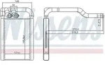 Nissens W&auml;rmetauscher, Innenraumheizung [Hersteller-Nr. 707324] f&uuml;r Kia
