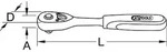 Ks Tools Umschaltknarre [Hersteller-Nr. 915.3890]
