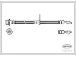 Corteco Bremsschlauch ERSTAUSR&Uuml;STERQUALIT&Auml;T [Hersteller-Nr. 19033075] f&uuml;r Toyota