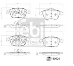 Febi Bilstein Bremsbelagsatz, Scheibenbremse [Hersteller-Nr. 180626] f&uuml;r...