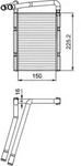Valeo W&auml;rmetauscher, Innenraumheizung [Hersteller-Nr. 811548] f&uuml;r Kia