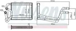 Nissens W&auml;rmetauscher, Innenraumheizung [Hersteller-Nr. 707245] f&uuml;r Hyundai