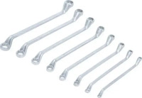 BGS 1213, Bgs Doppel-Ringschl&uuml;ssel-Satz - gekr&ouml;pft - SW 6x7 - 20x22 mm - 8-tlg.