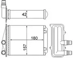 Mahle W&auml;rmetauscher, Innenraumheizung [Hersteller-Nr. AH246000S] f&uuml;r Opel,...