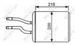 Nrf W&auml;rmetauscher, Innenraumheizung [Hersteller-Nr. 53244] f&uuml;r Alfa Romeo