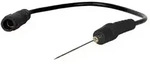 Sw Stahl Pr&uuml;fkabel mit Punktiernadel, schwarz, 220 mm [Hersteller-Nr....