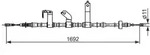 Bosch Seilzug, Feststellbremse [Hersteller-Nr. 1987482841] f&uuml;r Kia