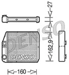 Denso W&auml;rmetauscher, Innenraumheizung [Hersteller-Nr. DRR09035] f&uuml;r Fiat