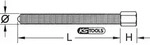 Ks Tools Spindel, 22mm, G1/2x14Gx110mm [Hersteller-Nr. 610.2201]