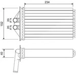 Valeo W&auml;rmetauscher, Innenraumheizung [Hersteller-Nr. 715306] f&uuml;r Porsche