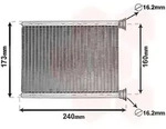 Van Wezel W&auml;rmetauscher, Innenraumheizung [Hersteller-Nr. 43006569] f&uuml;r Fiat, Opel,
