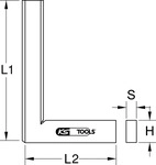 KS TOOLS 300.0295, Ks Tools Anschlagwinkel [Hersteller-Nr. 300.0295]