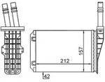 Mahle W&auml;rmetauscher, Innenraumheizung [Hersteller-Nr. AH209000S] f&uuml;r Renault